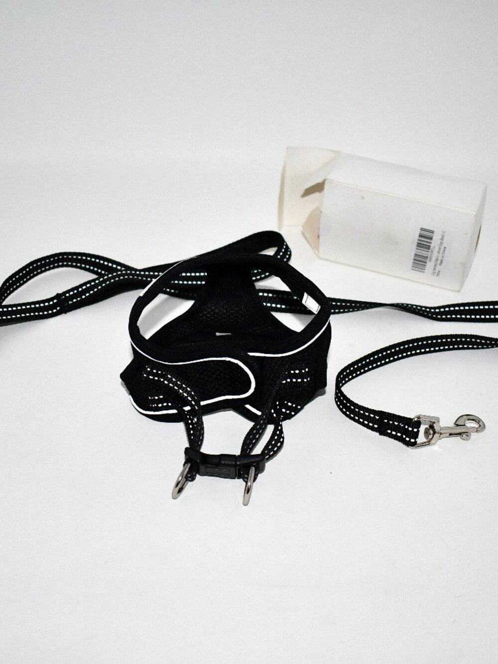 BOOMIBOO No Pull Dog Harness & Leash Set, Black, XS, Reflective, NWT